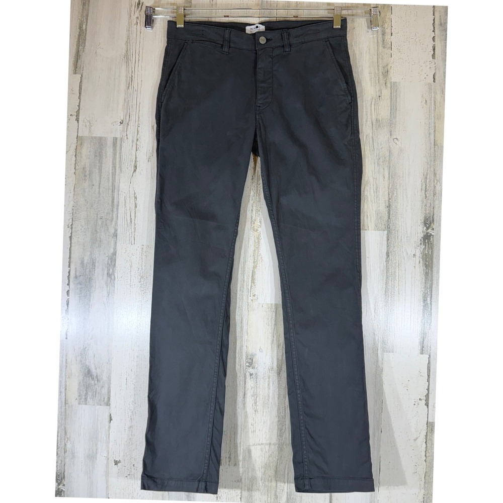 NN07 Marco 1400 Chino Pants 31/32 (fits 32x31.5) Gray Italian Fabric Slim Fit